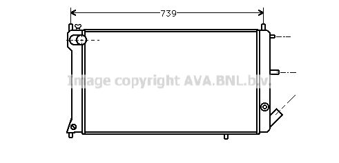 AVA QUALITY COOLING Радиатор, охлаждение двигателя CN2028